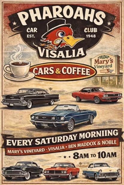 Cars and Coffee Poster